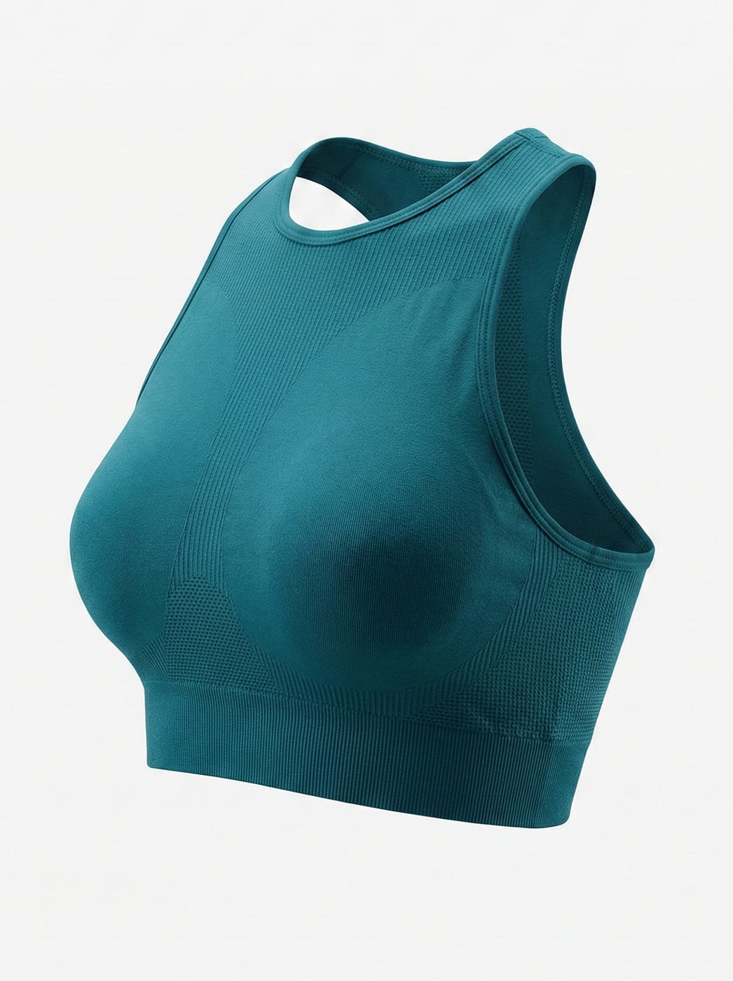 Teal seamless sports bra