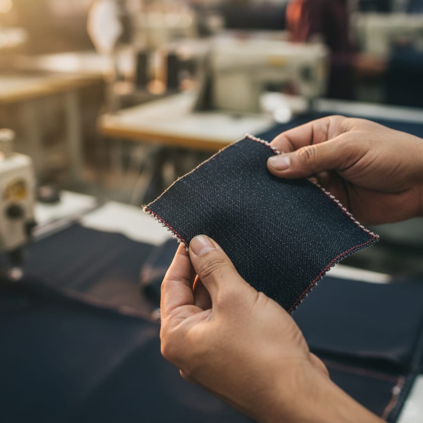 Fabric checked against the approved standard