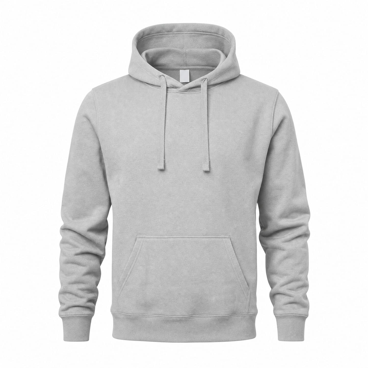 Classic grey marl pullover hoodie
