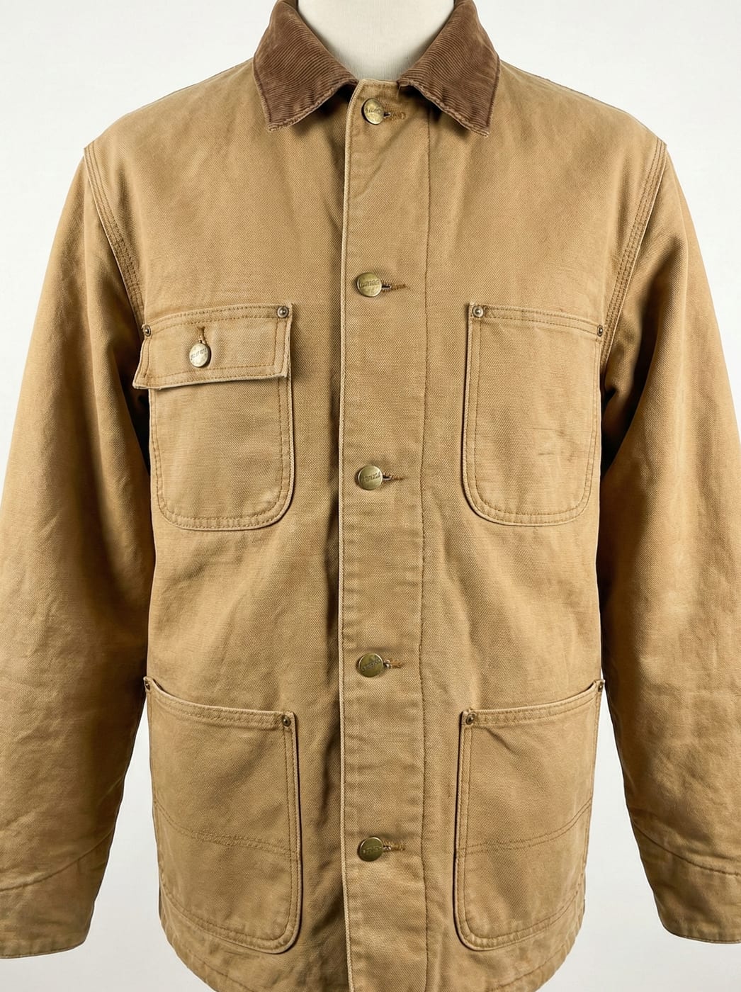Tan cotton-canvas chore jacket