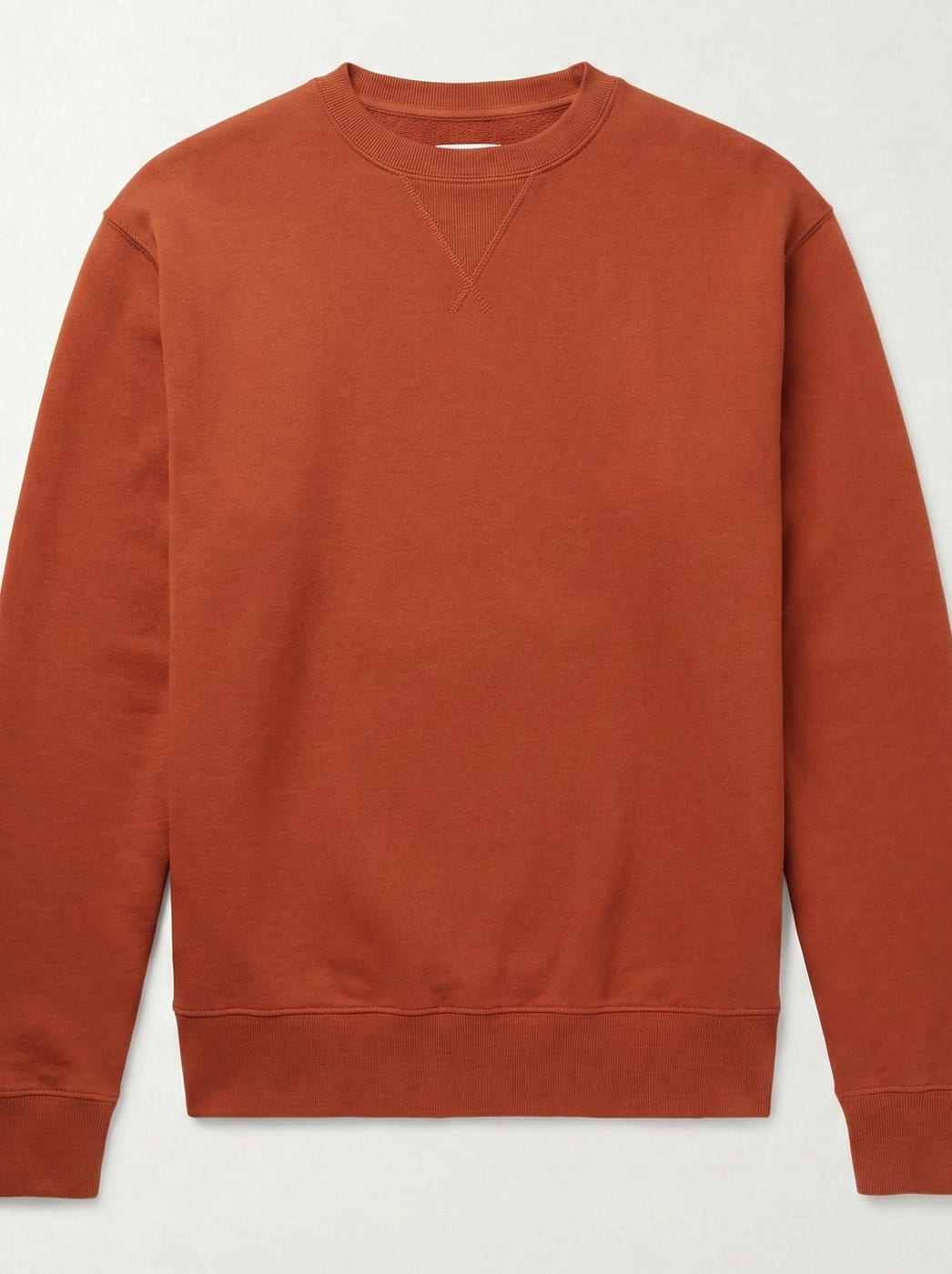 Rust crewneck sweatshirt