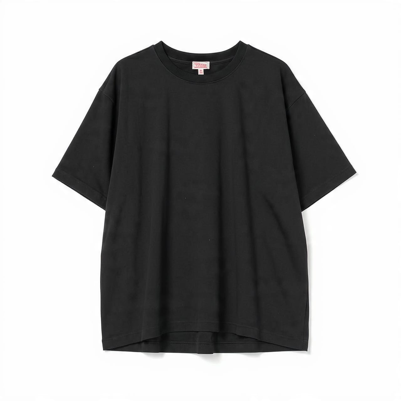 Boxy black heavyweight t-shirt