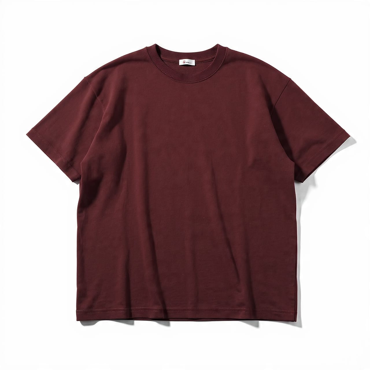Oversized burgundy heavyweight t-shirt