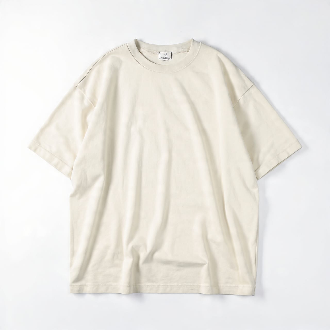 Oversized cream heavyweight t-shirt